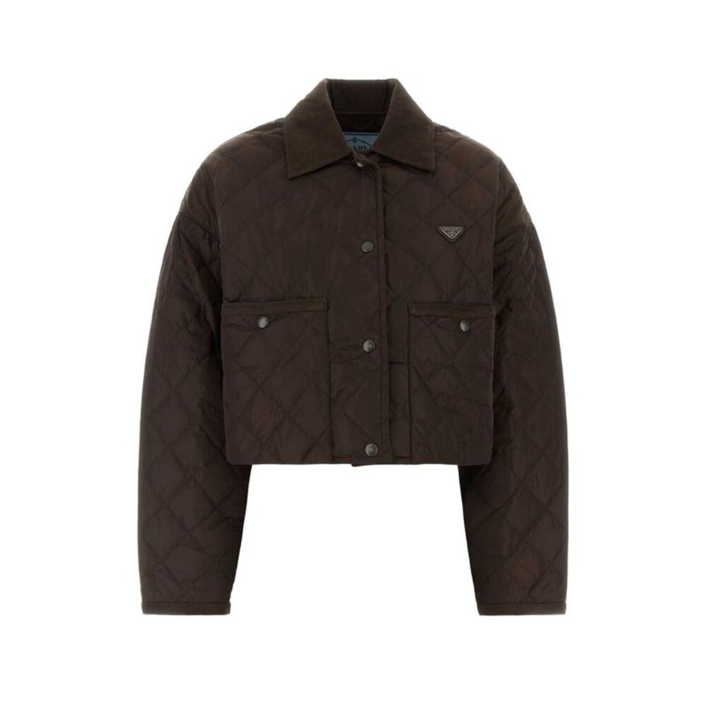 Prada Women Chocolate Re-Nylon Jacket